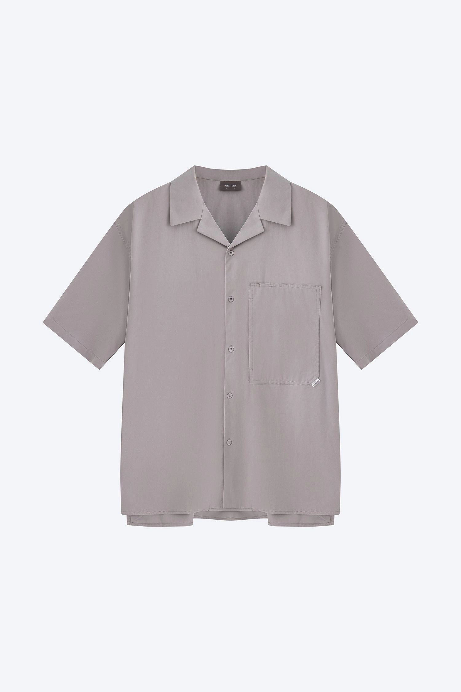 Perfect Comfort Wear Worker's Pocket Cuban Collar Shirt - Grey [AT]