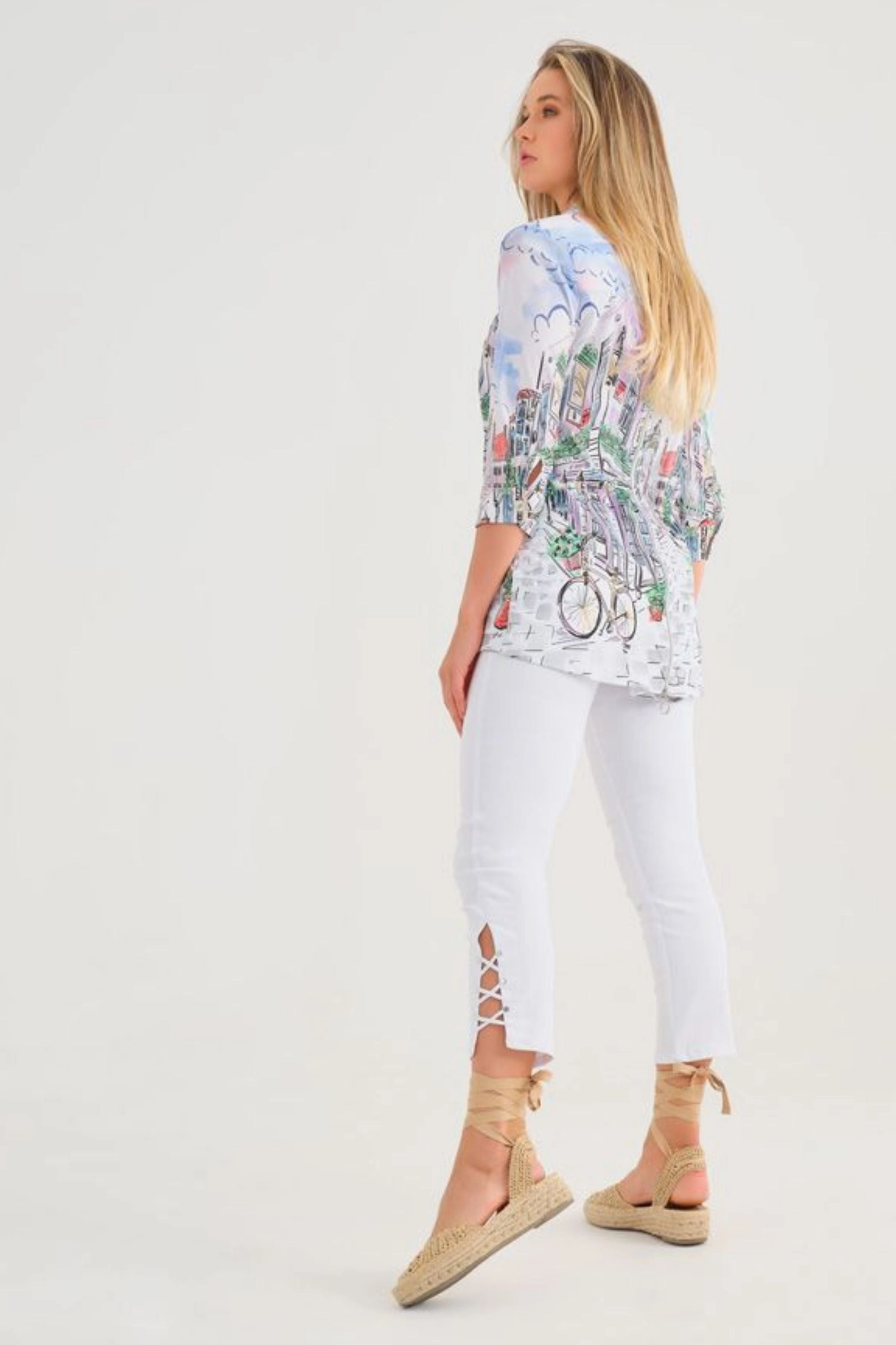 Travel-friendly Flatlock stitching PRINTED SHIRT - 25724DC