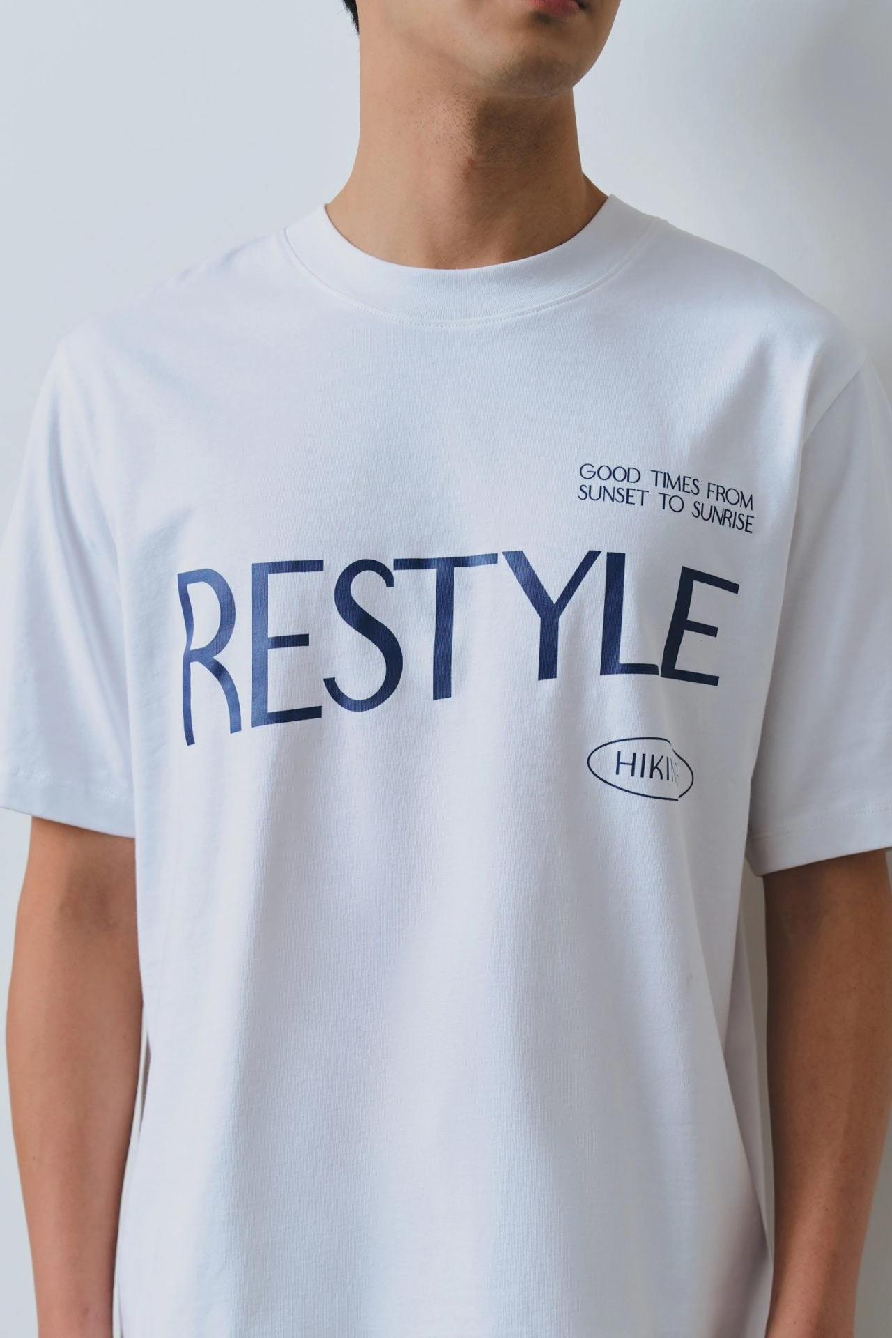 Moisture Control Lining Anti Pill Surface Jersey "Restyle" Hiking Tee [AT]