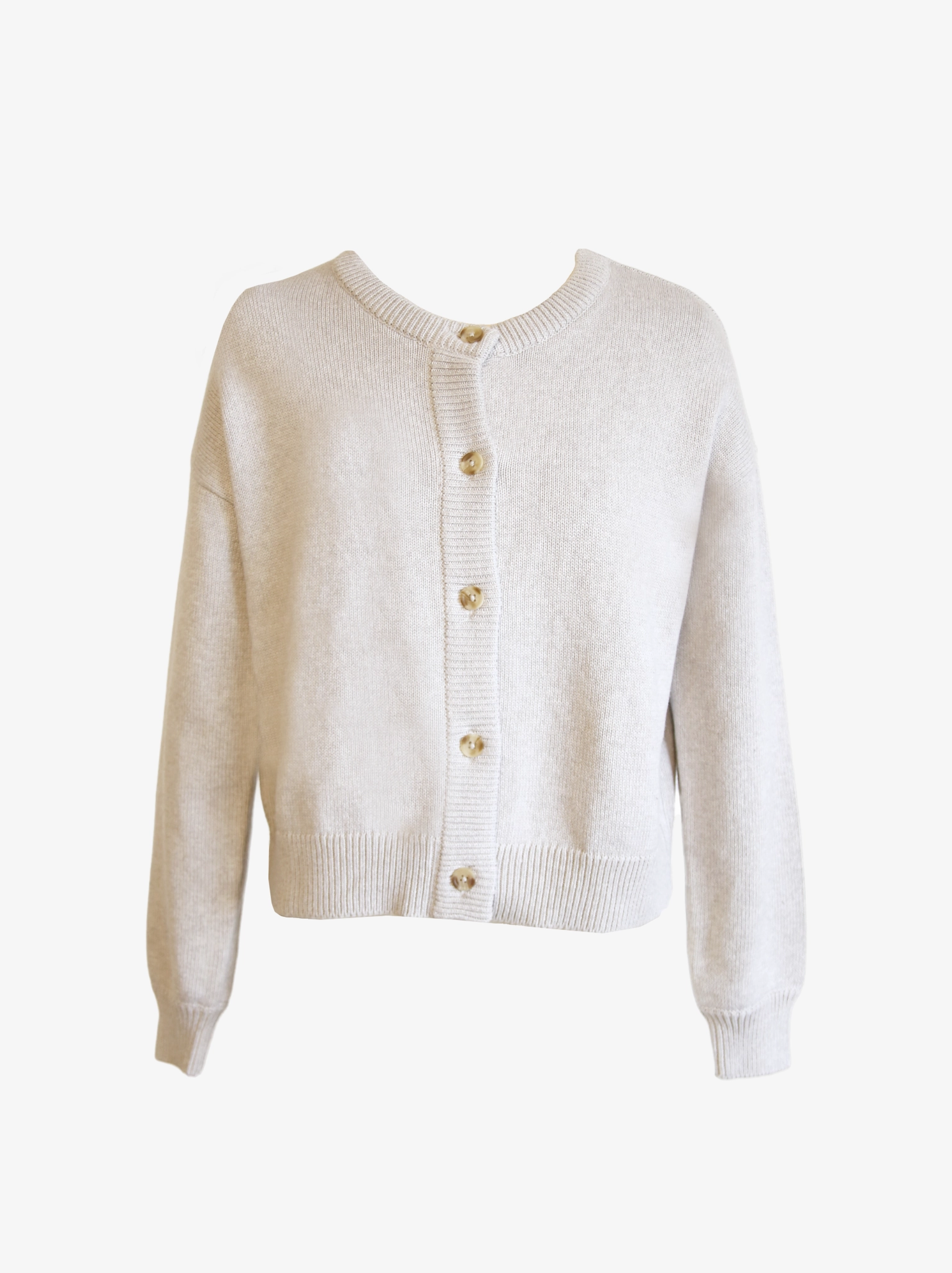 Willow Classic Cardigan - Chalk Ultra Soft Merino Blend