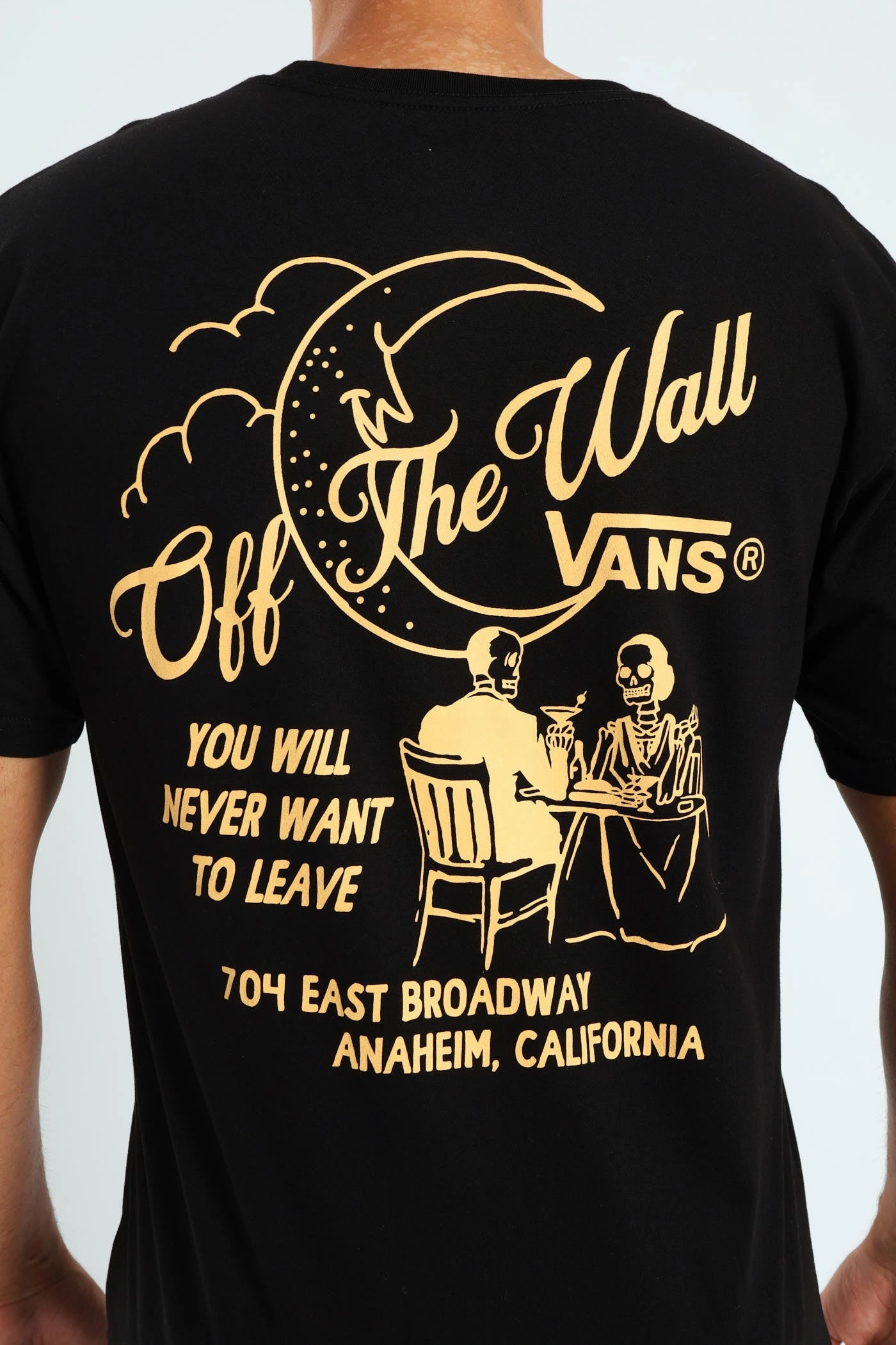 Fine Dining Tee - Black Anti Pilling Finish Stylish Fit