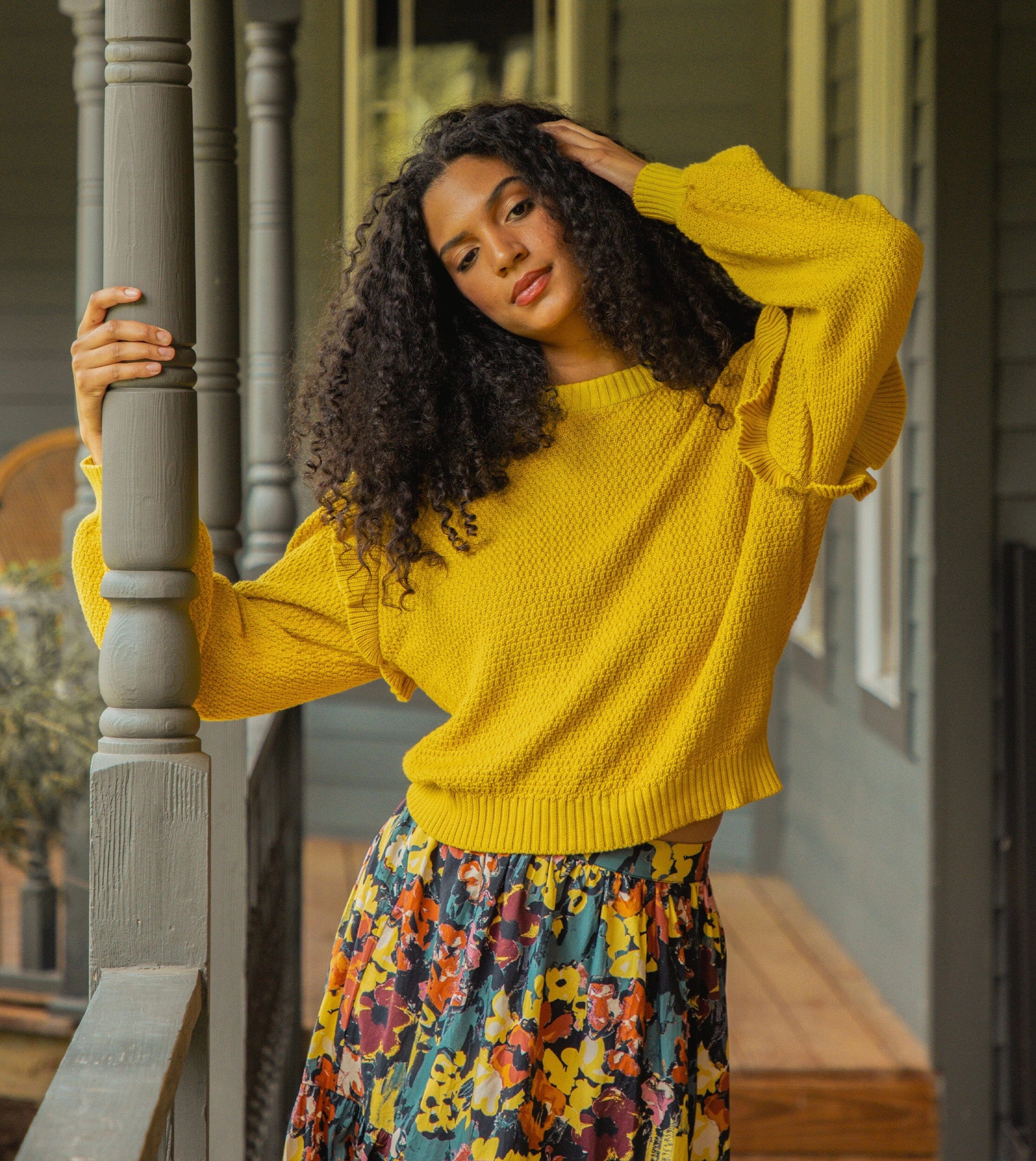 Quick Comfort Wear Lightweight Layer Yara Sweater - Citrine