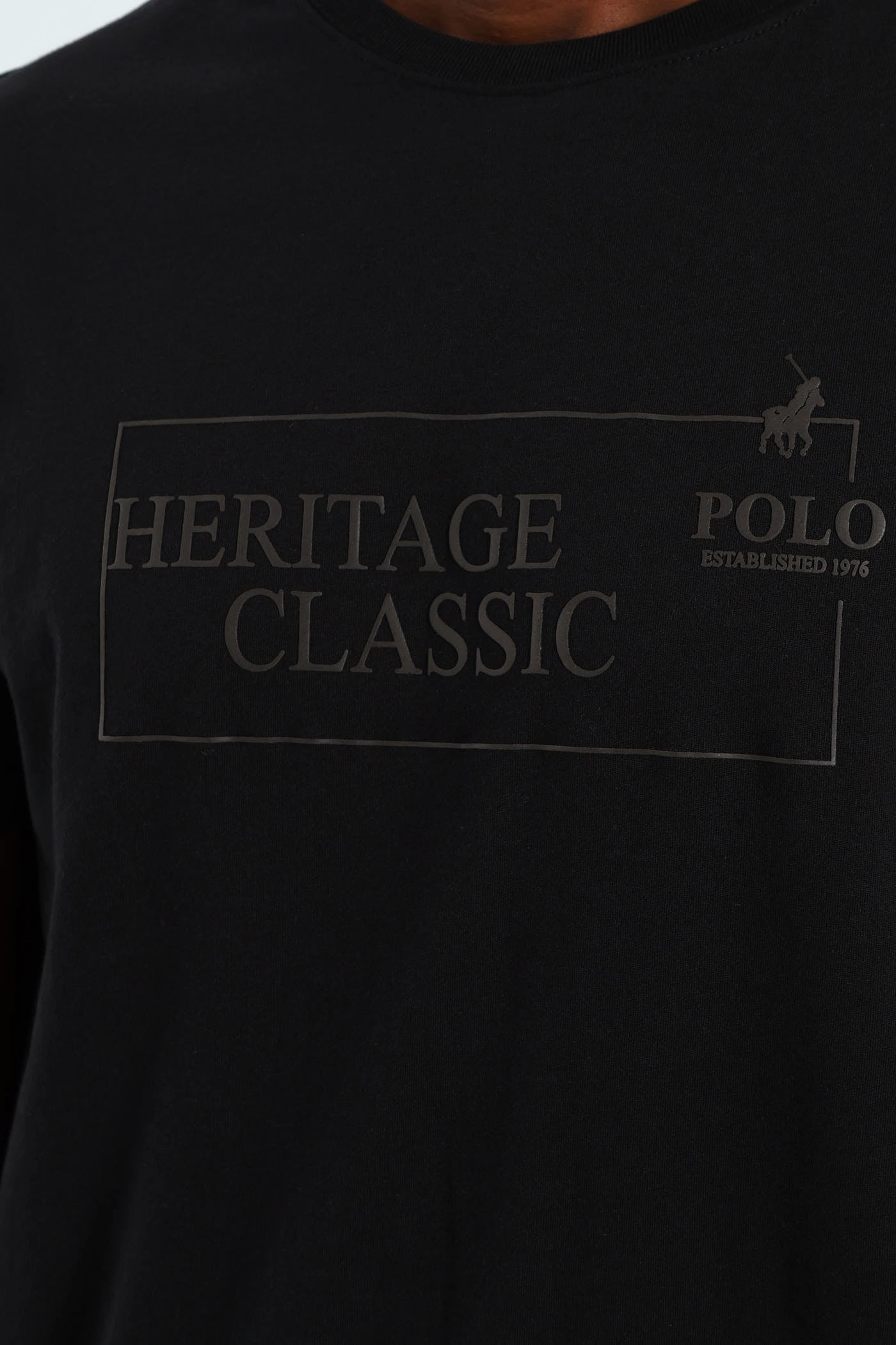 Amir Tee - Black Non Iron Fabric Soft Fabric