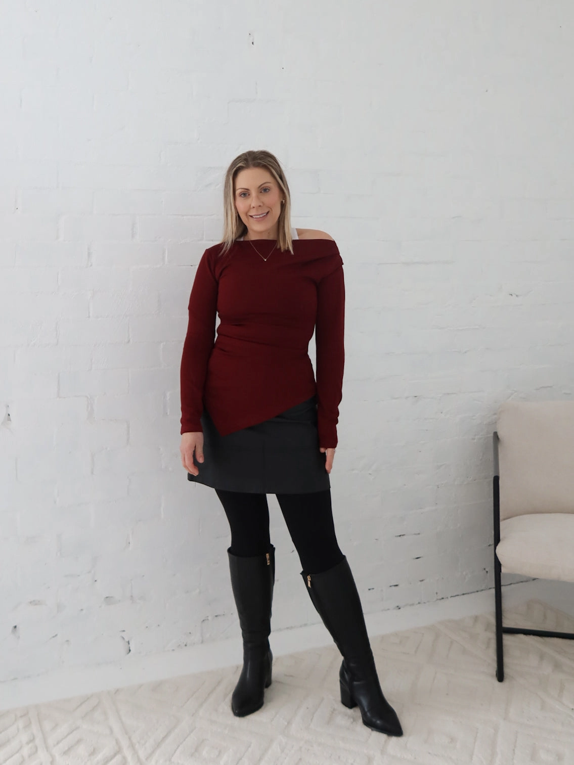 Yasmine Skirt - Black Basic Layers Heritage Brand