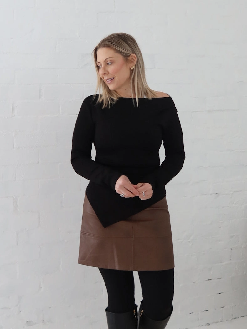 Yasmine Skirt - Brown Easy Fit