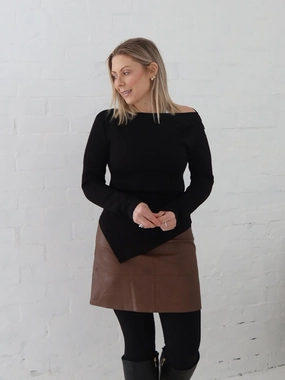 Yasmine Skirt - Brown Easy Fit