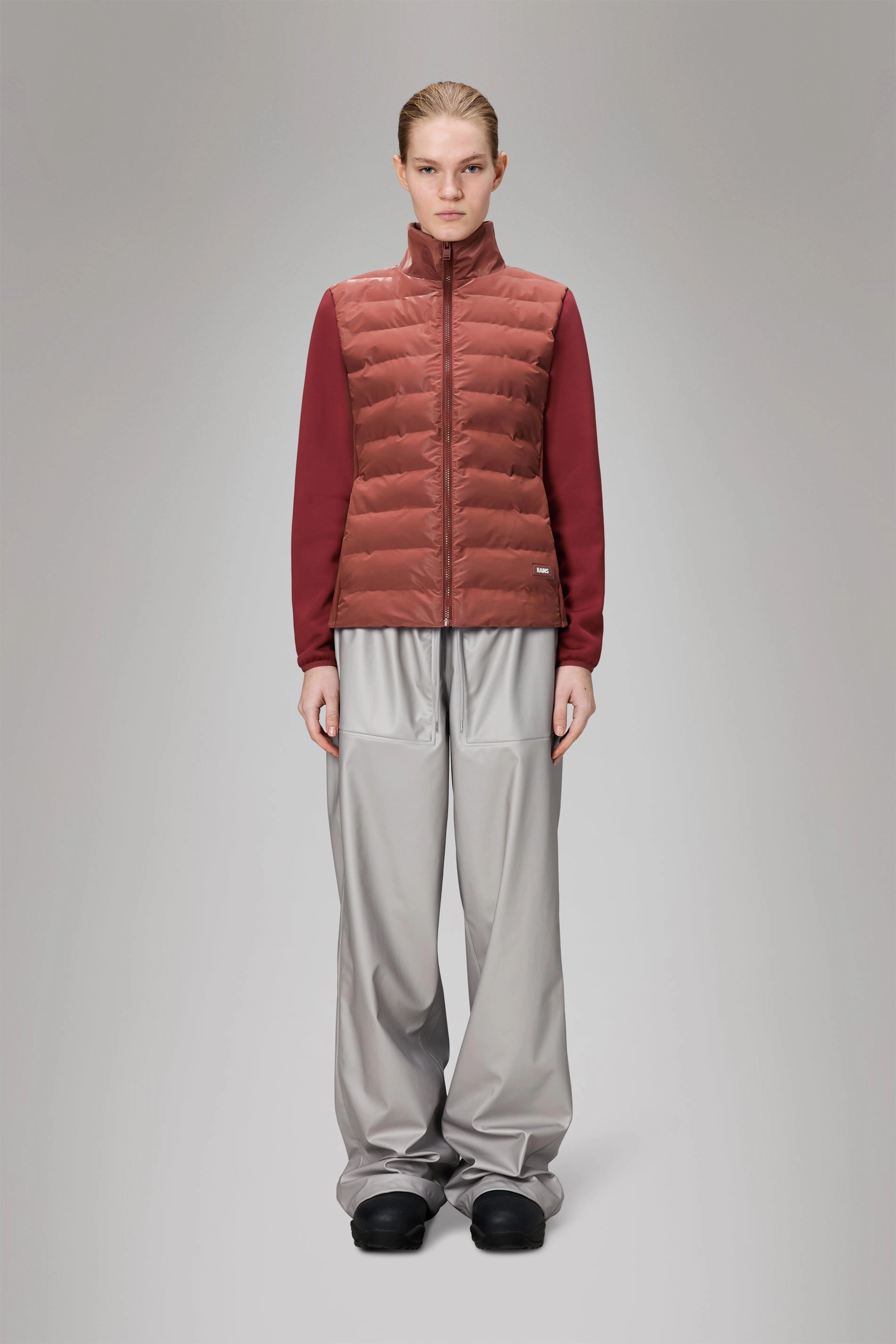 Collar Stabilization System Smart Design Safi Fleece Hybrid Curve Jacket