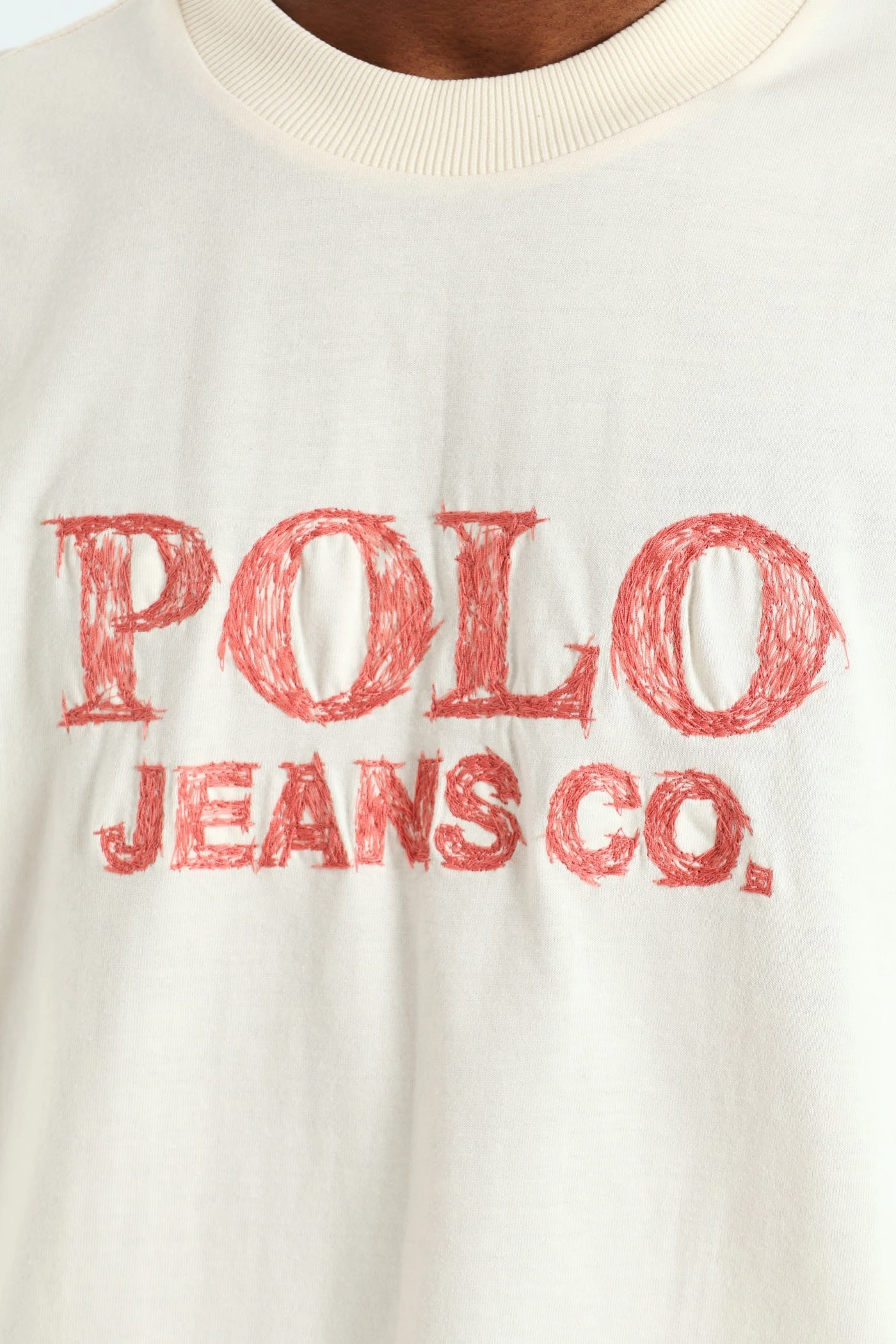 Zoli Pjc Logo Tee - Off White MoistureWickingFabric Bold Look