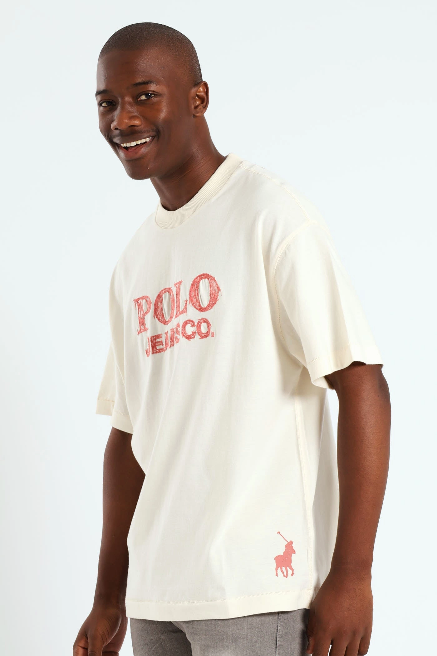 Zoli Pjc Logo Tee - Off White Collared formality TemperatureControl Fabric